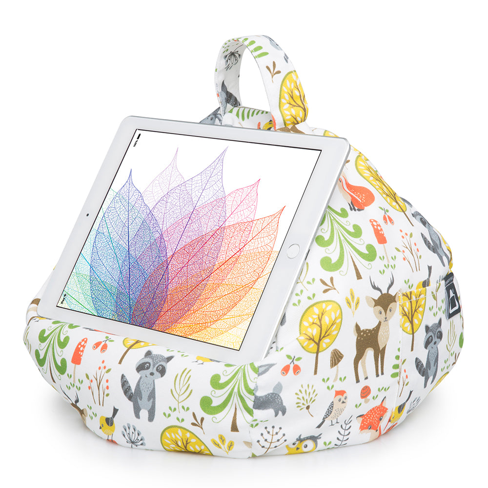 Woodland Scene Fabric Print Tablet iPad Bean Bag Cushion iBeani