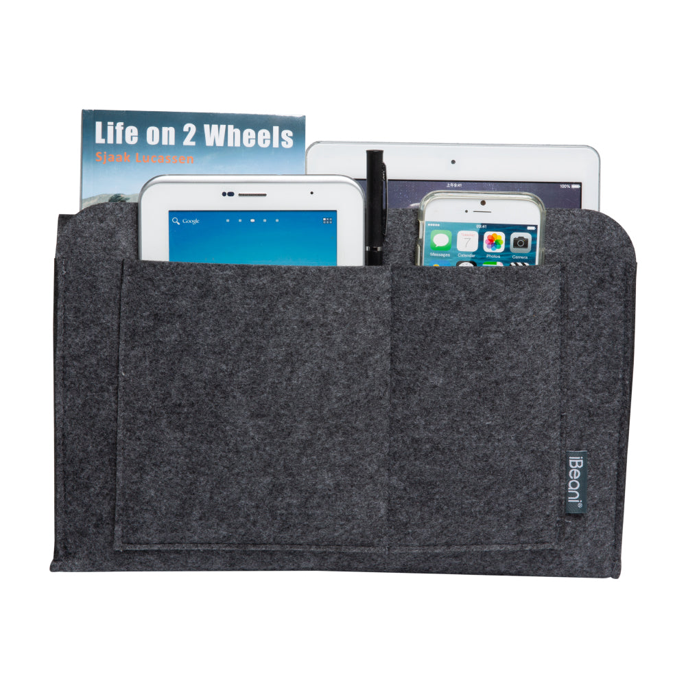 Grey bed pocket organiser