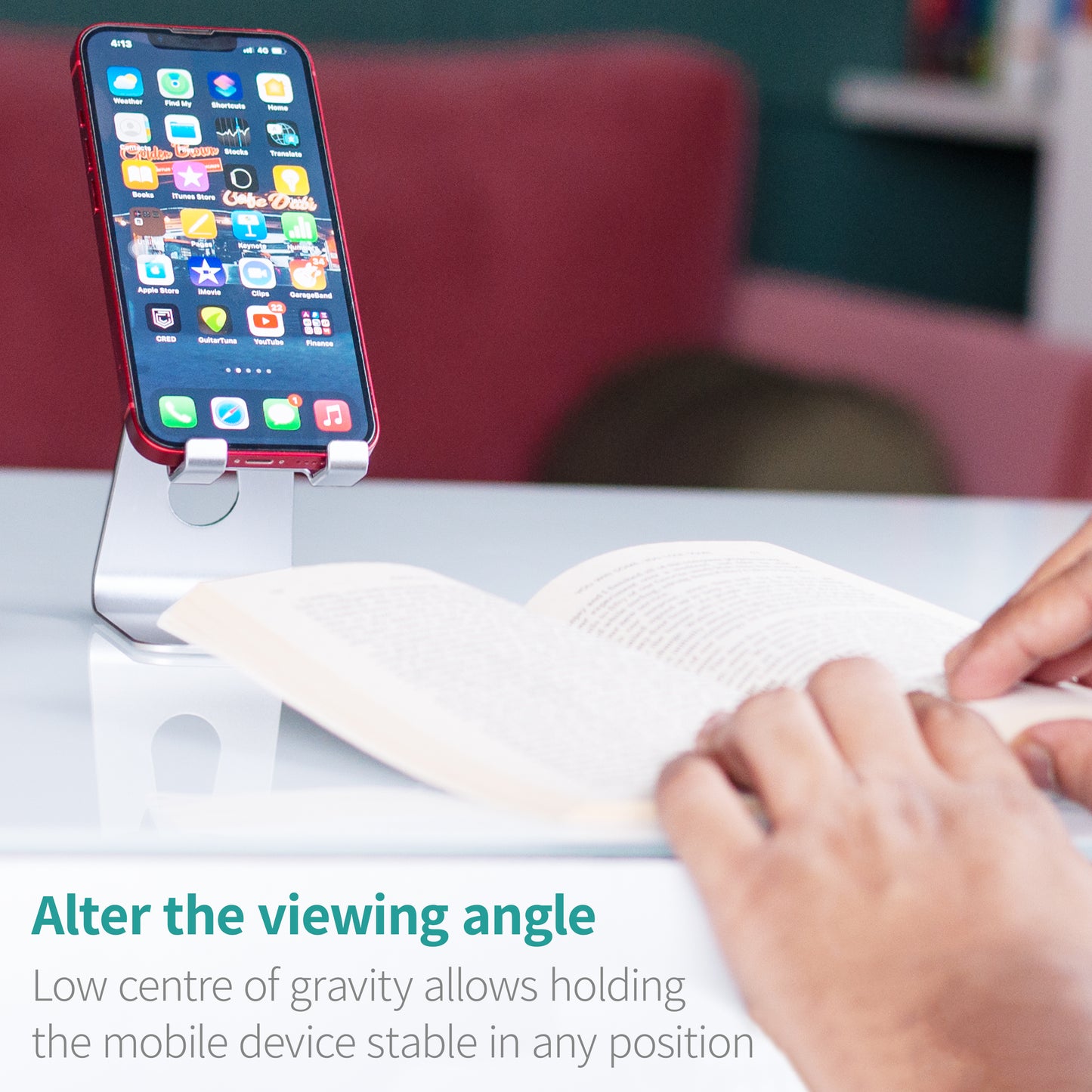 Universal Adjustable Mobile Phone Stand by iBeani - Aluminium