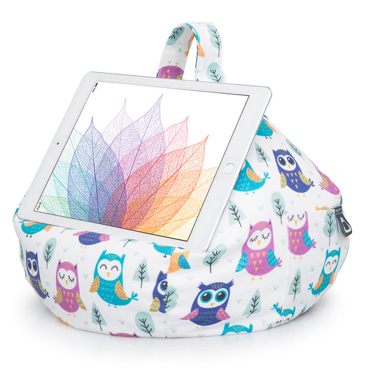 iPad, Tablet & eReader Bean Bag Cushion Stand - Owl