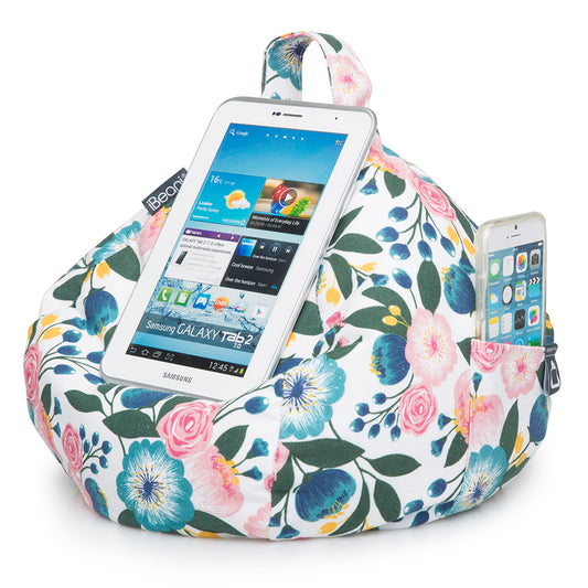 iPad, Tablet & eReader Bean Bag Cushion Stand - Floral
