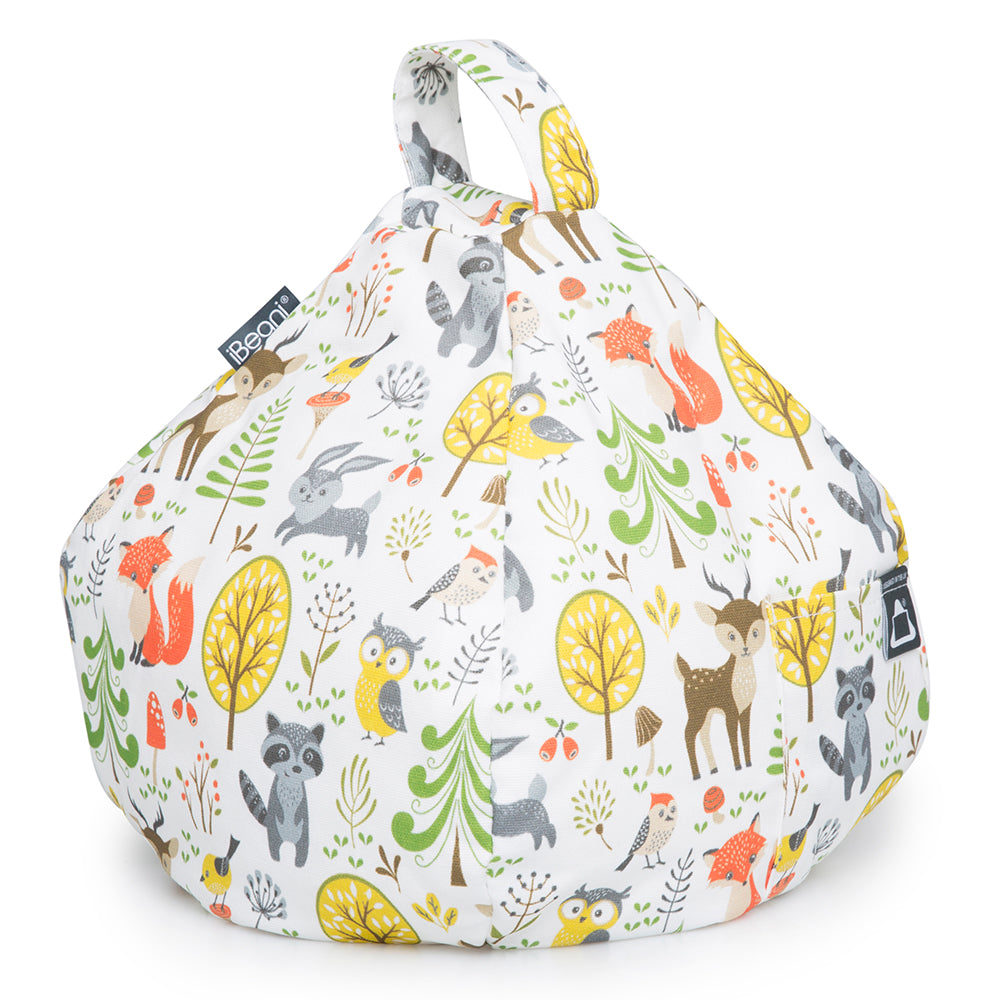 woodland scene print tablet and iPad bean bag cushion stand