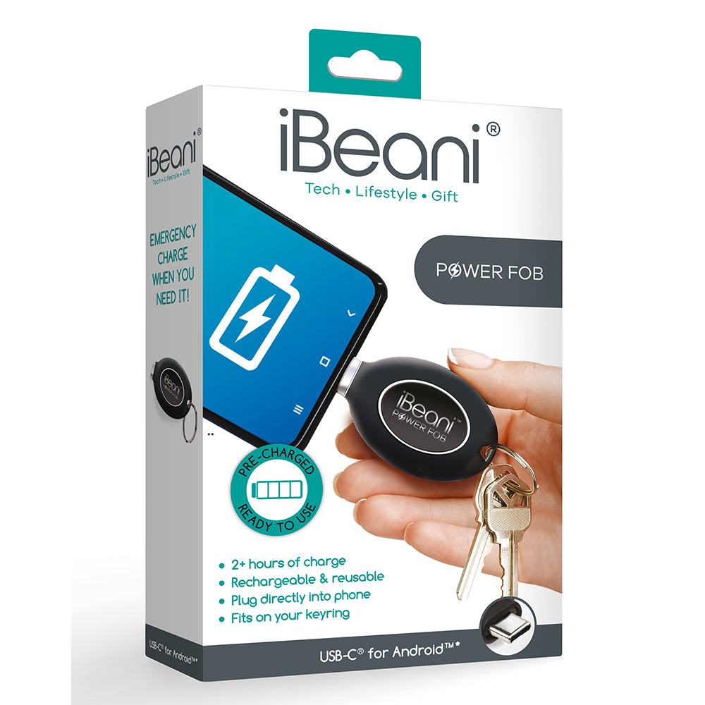 Power Fob Mobile Charger by iBeani - Android and USB-C Devices